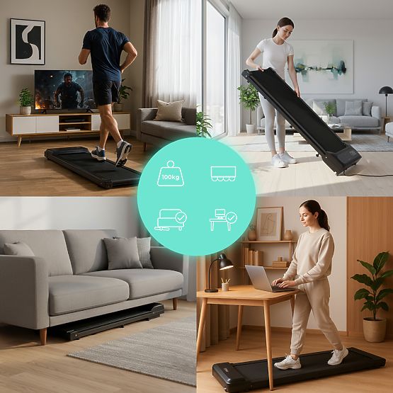 Elektrisches Laufband für Zuhause Walking Pad unter dem Tisch 6 km/h ModernHome