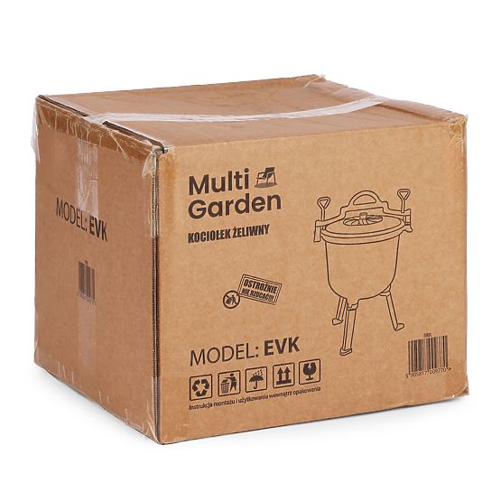 Emaillierter gusseiserner Kessel 10L stehender Jagdtopf Feuerstelle Grill MultiGarden