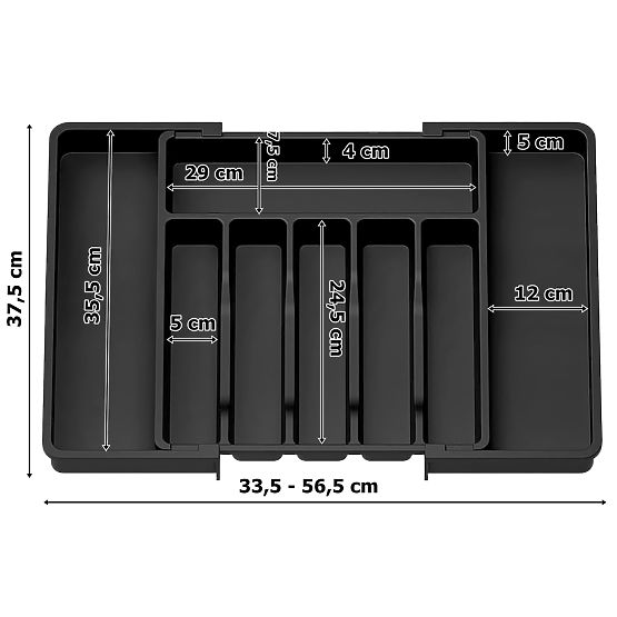 Erweiterbarer Besteck-Organizer GARFO