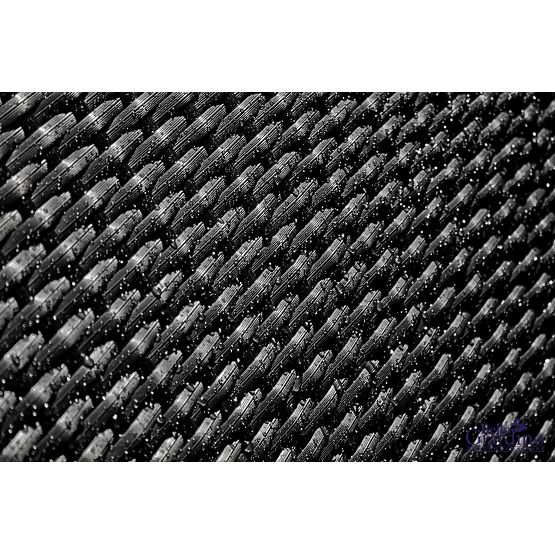 Essgruppe aus Technorattan (Tisch 150×90 cm + 6 × Stühle) AVVICENTE, schwarz