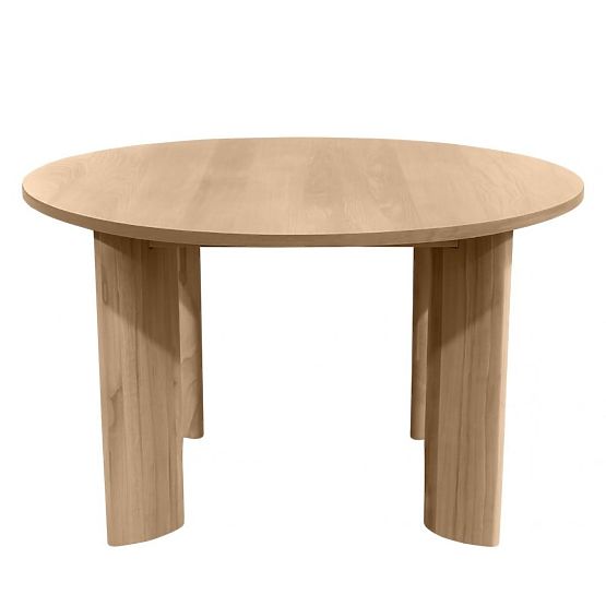 Esstisch Bali 120 cm, rund, cremeweiß