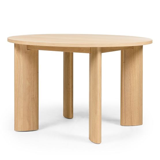 Esstisch Bali 120 cm, rund, cremeweiß