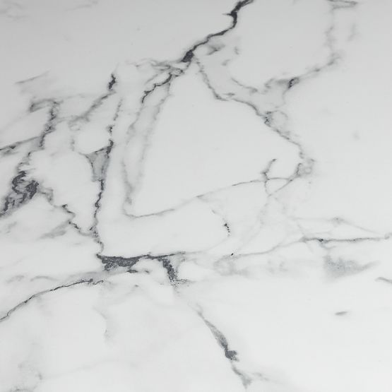 Esstisch Kairo 120 cm, rund, dunkelbeige, marmoriert