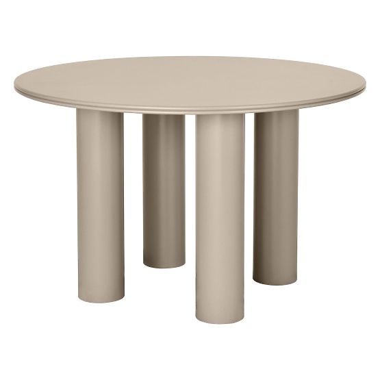 Esstisch Kairo 120 cm, rund, dunkelbeige