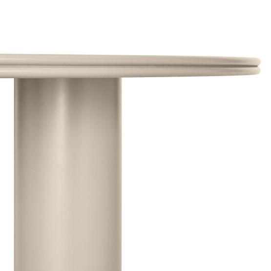Esstisch Kairo 120 cm, rund, dunkelbeige