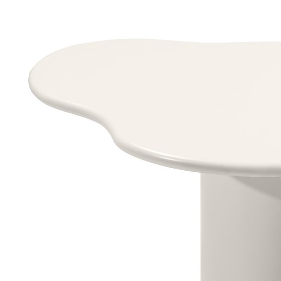 Esstisch Pinar 180 cm, graubeige, abgerundete Formen