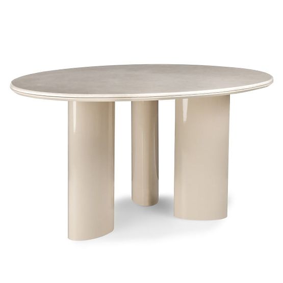 Esstisch Rio 160 cm, hellbeige/Marmor