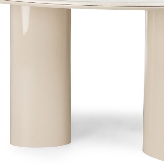 Esstisch Rio 160 cm, hellbeige/Marmor
