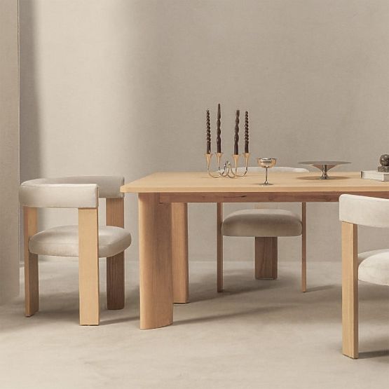 Esszimmerstuhl Bali, Beige/Esche