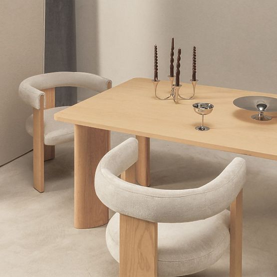 Esszimmerstuhl Bali, Beige/Esche
