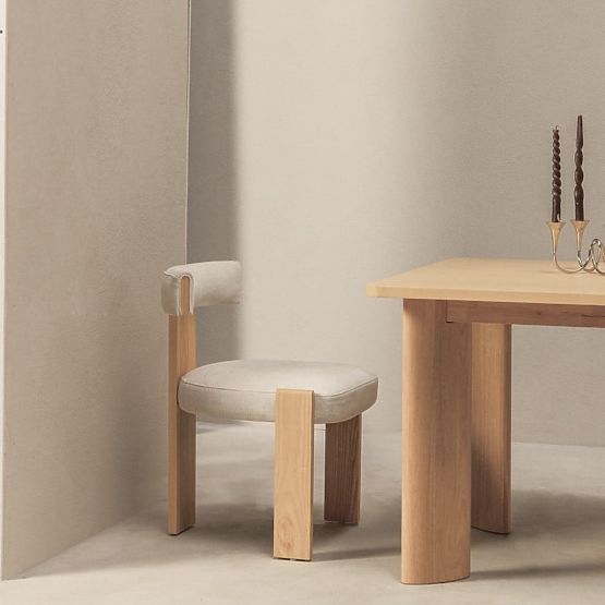 Esszimmerstuhl Bali, Holz, beige/Esche