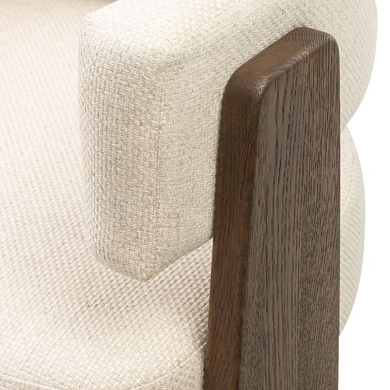 Esszimmerstuhl Bruna, beige, Eiche Mocha