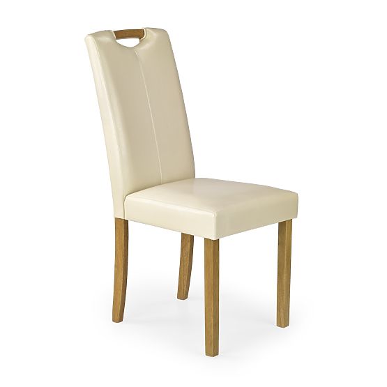 Esszimmerstuhl CARO - Creme/Buche