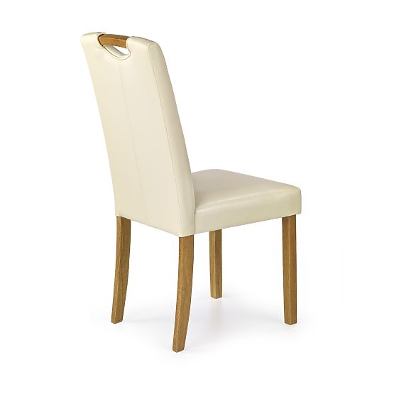 Esszimmerstuhl CARO - Creme/Buche