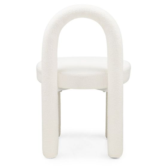 Esszimmerstuhl Ivo, Ecru, Bouclé