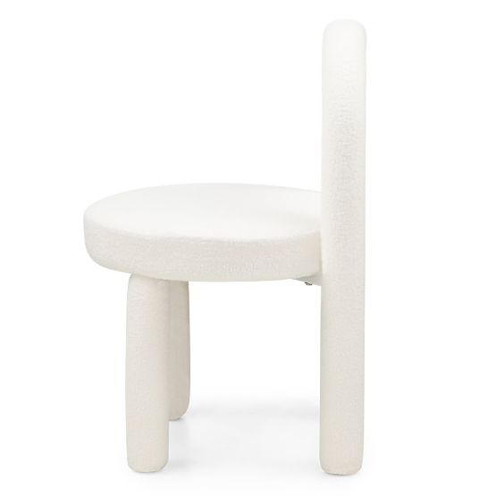 Esszimmerstuhl Ivo, Ecru, Bouclé