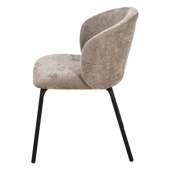 Esszimmerstuhl Larisa, braun/schwarze Beine