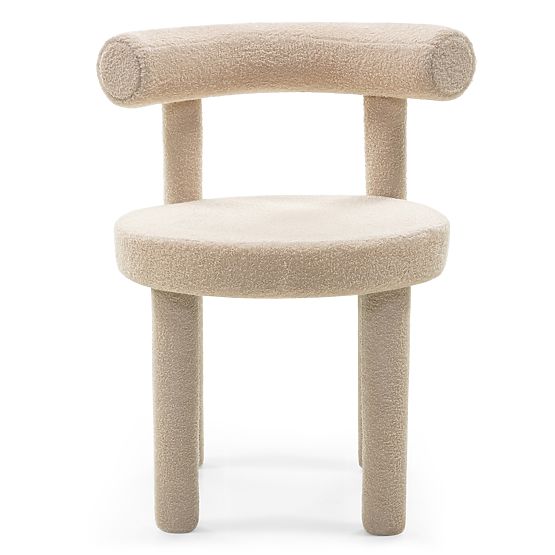 Esszimmerstuhl Pedro 2.0, beige, Bouclé