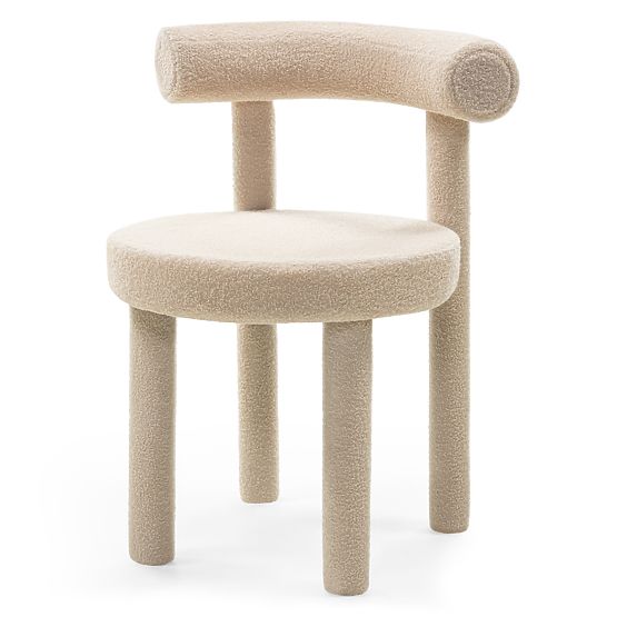 Esszimmerstuhl Pedro 2.0, beige, Bouclé