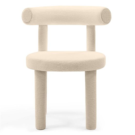 Esszimmerstuhl Pedro 2.0, creme, Bouclé