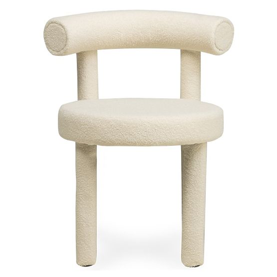 Esszimmerstuhl Pedro 2.0, creme, Bouclé