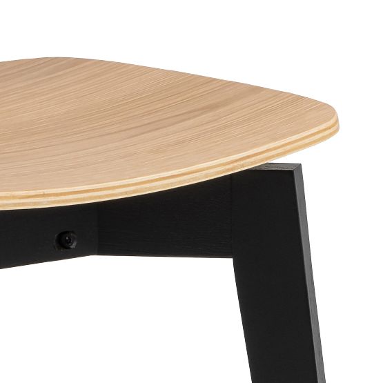 Esszimmerstuhl Roxby schwarz/Eiche