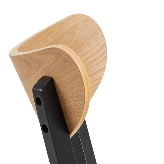 Esszimmerstuhl Roxby schwarz/Eiche