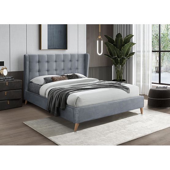 ESTELLA 160 cm Bett grau (4p=1Stk)