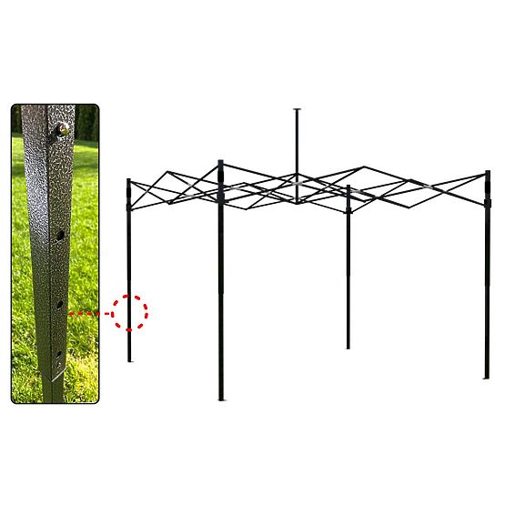 Express Geschäftspavillon 3x3 m weiß