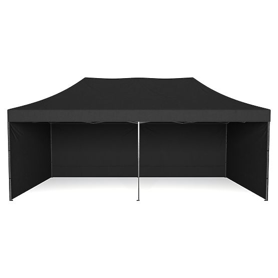 Express Geschäftspavillon - 3x6 m - schwarz