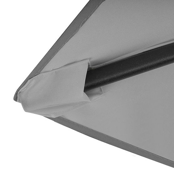 Faltbarer Garten-Balkon-Sonnenschirm verstellbar 210 cm grau