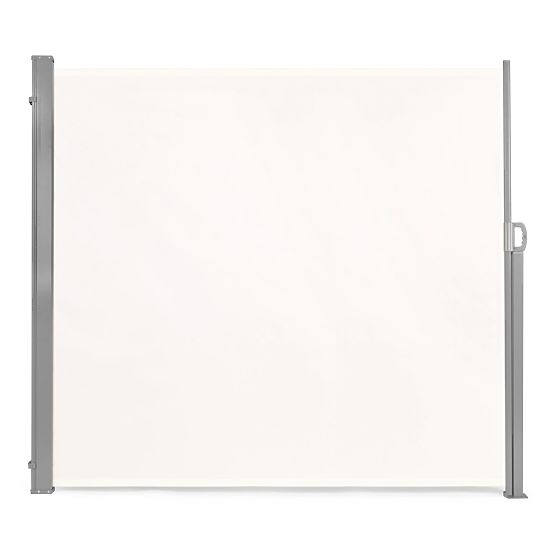 Faltmarkise 300x180 cm Seitenrollo Paravent für Garten und Terrasse beige