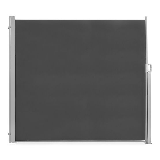 Faltmarkise 300x200 cm Seitenrollo Paravent für Garten Terrasse Anthrazit