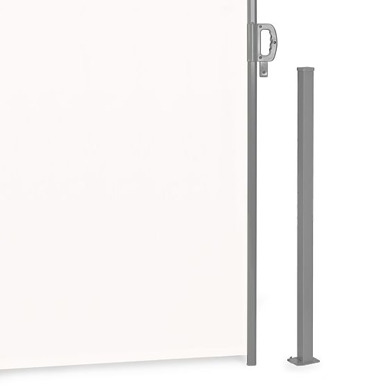 Faltmarkise 300x200 cm Seitenrollo Paravent für Garten und Terrasse beige