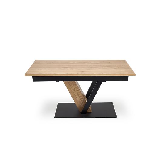 FANIS ausziehbarer Tisch, natur/schwarz (3p=1 Stück)