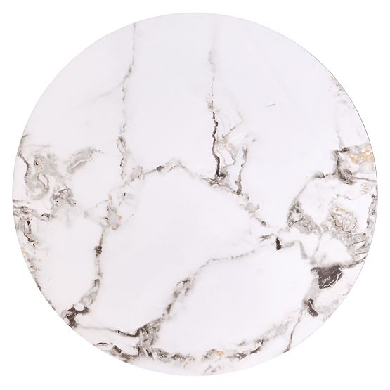 FATIMA Set aus 2 Bänken, weißer Marmor / schwarz (1p=1 Stück)