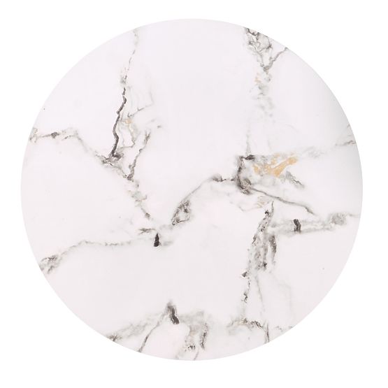 FATIMA Set aus 2 Bänken, weißer Marmor / schwarz (1p=1 Stück)