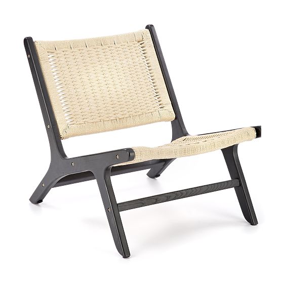 FODEN Relaxsessel, schwarz / natur (1p=1 Stk.)