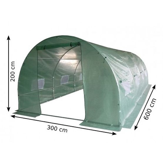 Folientunnel - Gartengewächshaus - 3x6 m