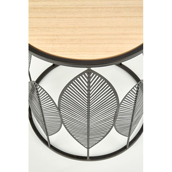 FOLLA Set aus 2 Bänken schwarz / natur (1p=1Stk)