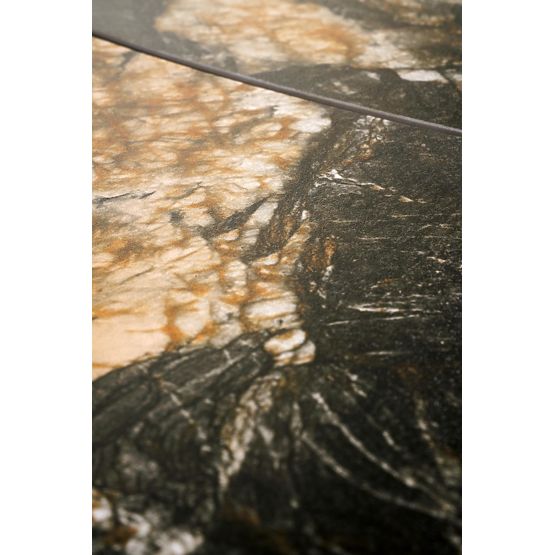 FORUM ausziehbarer Tisch, schwarzer Marmor / schwarz (3p=1Stk)