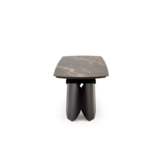 FORUM ausziehbarer Tisch, schwarzer Marmor / schwarz (3p=1Stk)