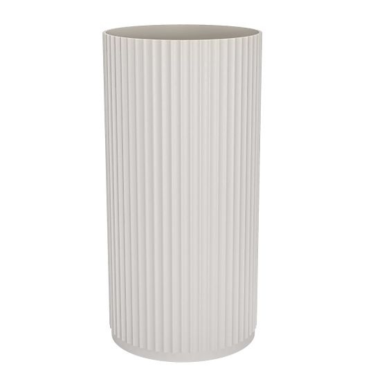 Freistehendes Waschbecken Ciriola, Verbundwerkstoff, 45x90 cm, weiß, gerillt