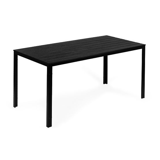 Garten-Catering-Tisch 156 x 78 cm Schwarz
