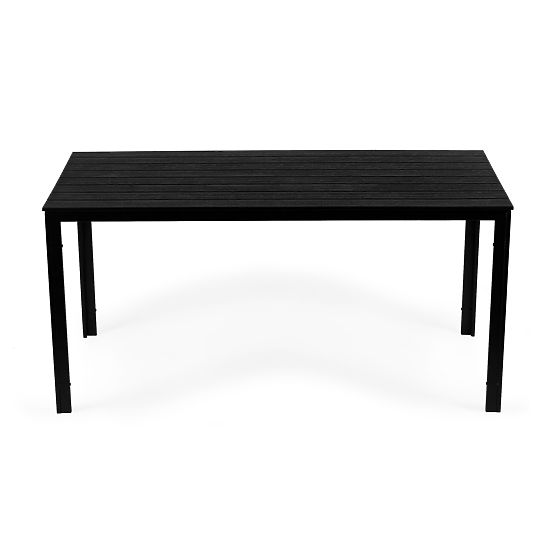 Garten-Catering-Tisch 156 x 78 cm Schwarz