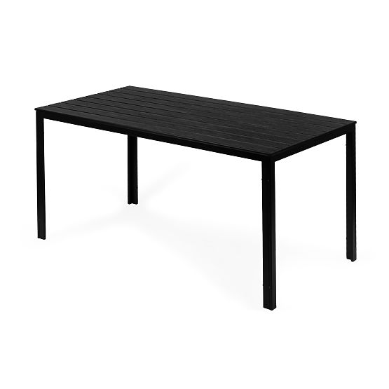 Garten-Catering-Tisch 156 x 78 cm Schwarz