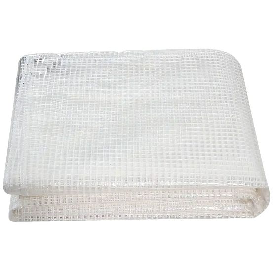 Garten-Folientunnel 3x2x2 m multifunktionaler Metallrahmen weiße Folie 2 Eingänge