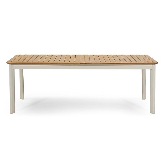 Garten-Set Porticato, ausziehbarer Tisch 211-300 cm + 6 Stühle, Akazienholz FSC, Teak-Optik
