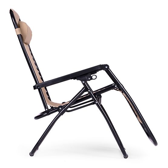 Garten-Strandliege mit verstellbarer Rückenlehne ZERO GRAVITY ModernHome - beige