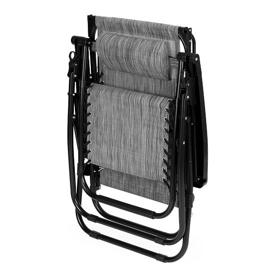 Garten-Strandstuhl mit verstellbarer Rückenlehne ZERO GRAVITY ModernHome - grau